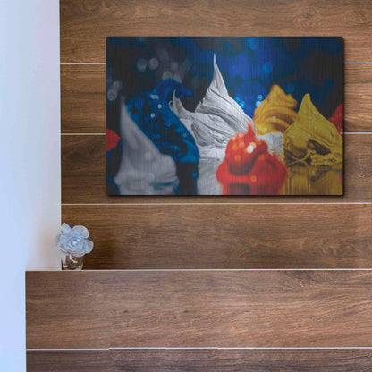 Luxe Metal Art 'Primary Color' by Francois Chartier, Metal Wall Art,16x12