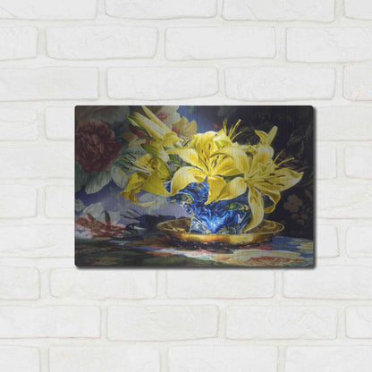 Luxe Metal Art 'Fire And Ice' by Francois Chartier, Metal Wall Art,16x12