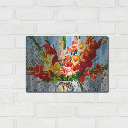 Luxe Metal Art 'Fireworks' by Francois Chartier, Metal Wall Art,16x12