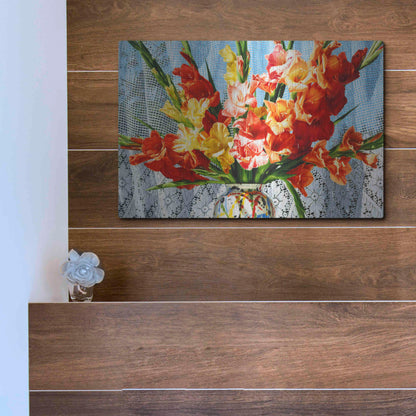 Luxe Metal Art 'Fireworks' by Francois Chartier, Metal Wall Art,16x12