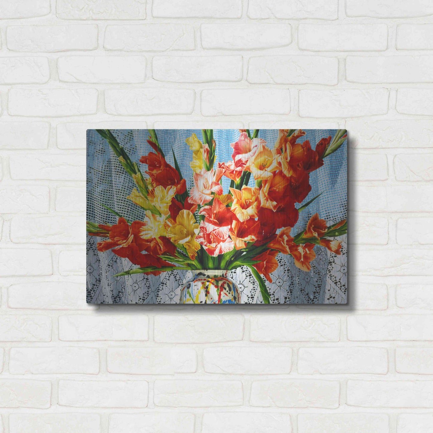 Luxe Metal Art 'Fireworks' by Francois Chartier, Metal Wall Art,24x16