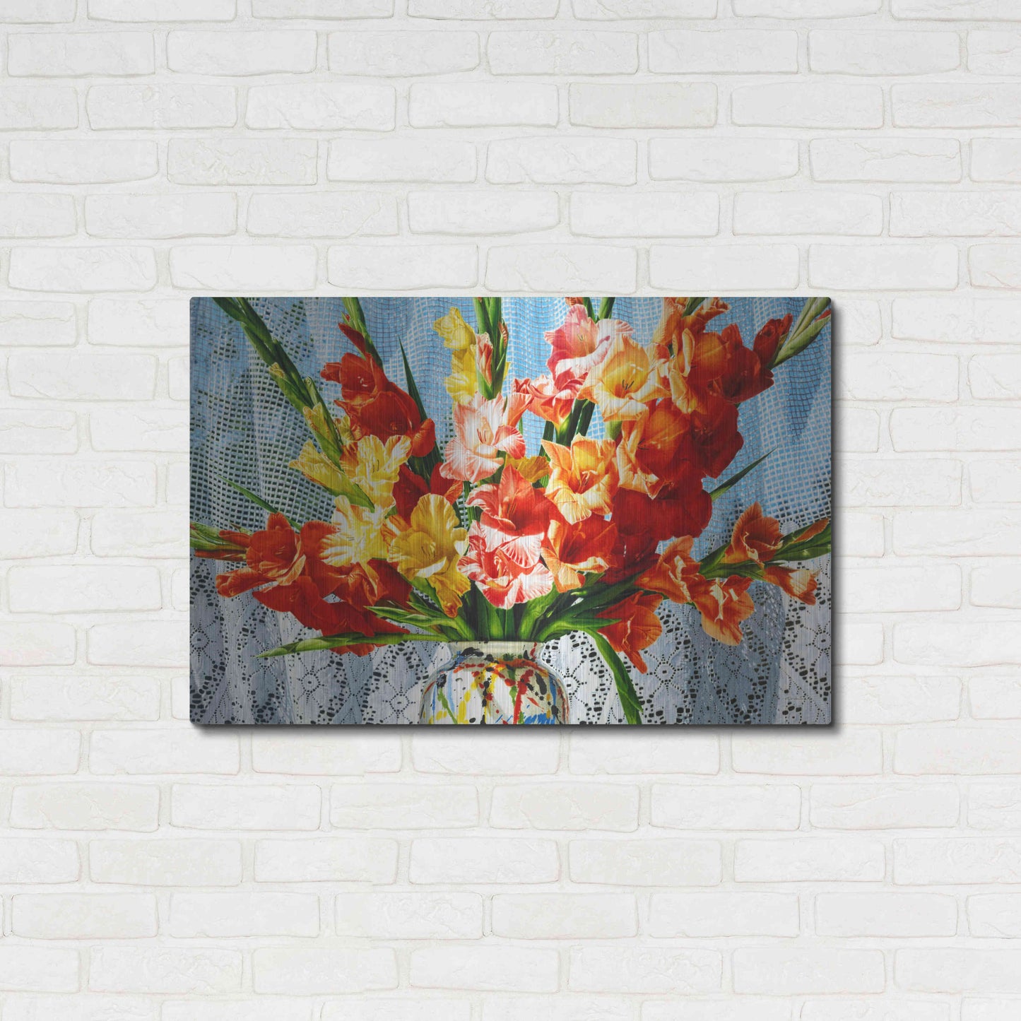 Luxe Metal Art 'Fireworks' by Francois Chartier, Metal Wall Art,36x24