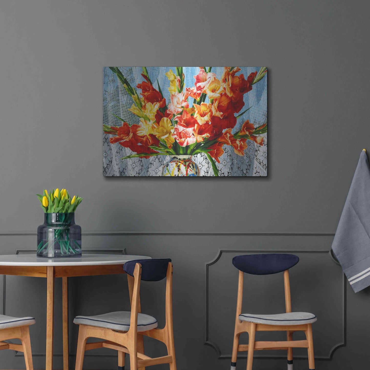 Luxe Metal Art 'Fireworks' by Francois Chartier, Metal Wall Art,36x24