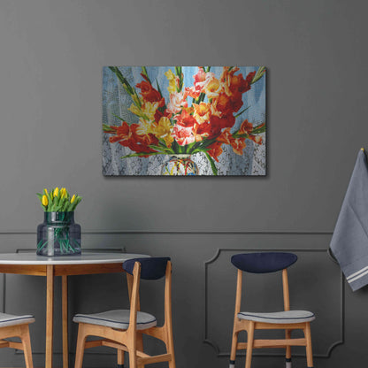 Luxe Metal Art 'Fireworks' by Francois Chartier, Metal Wall Art,36x24