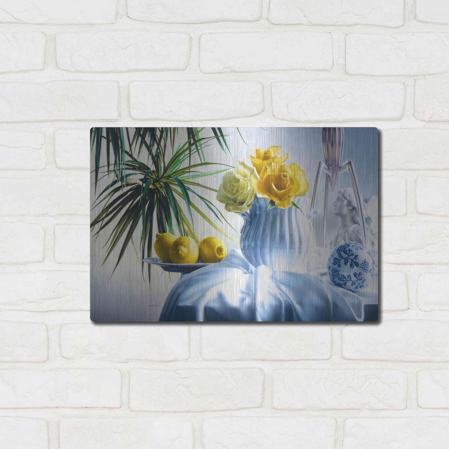 Luxe Metal Art 'Good Morning' by Francois Chartier, Metal Wall Art,16x12