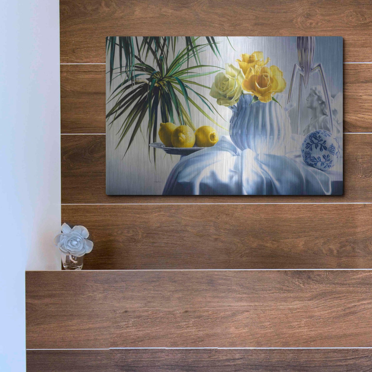 Luxe Metal Art 'Good Morning' by Francois Chartier, Metal Wall Art,16x12