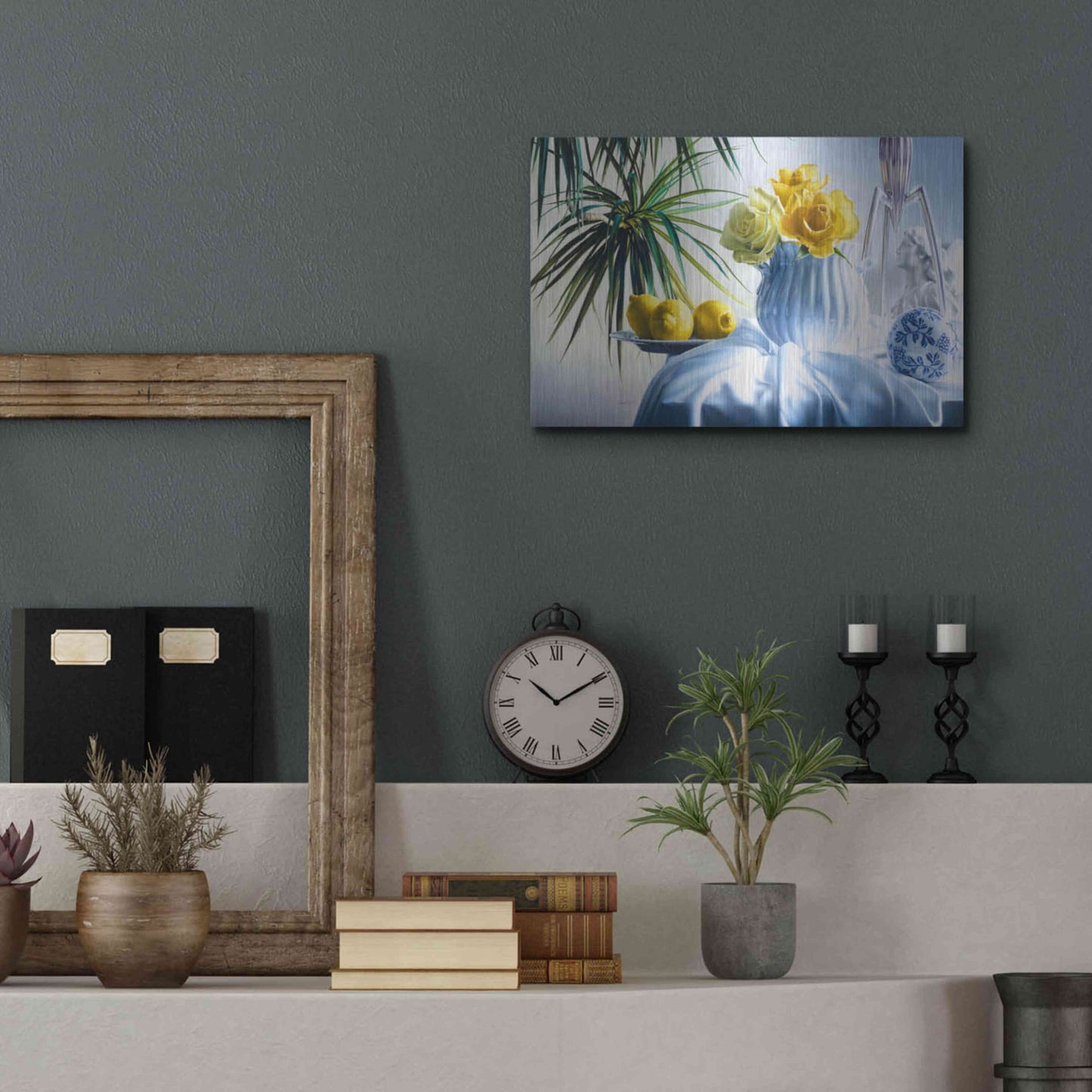 Luxe Metal Art 'Good Morning' by Francois Chartier, Metal Wall Art,16x12