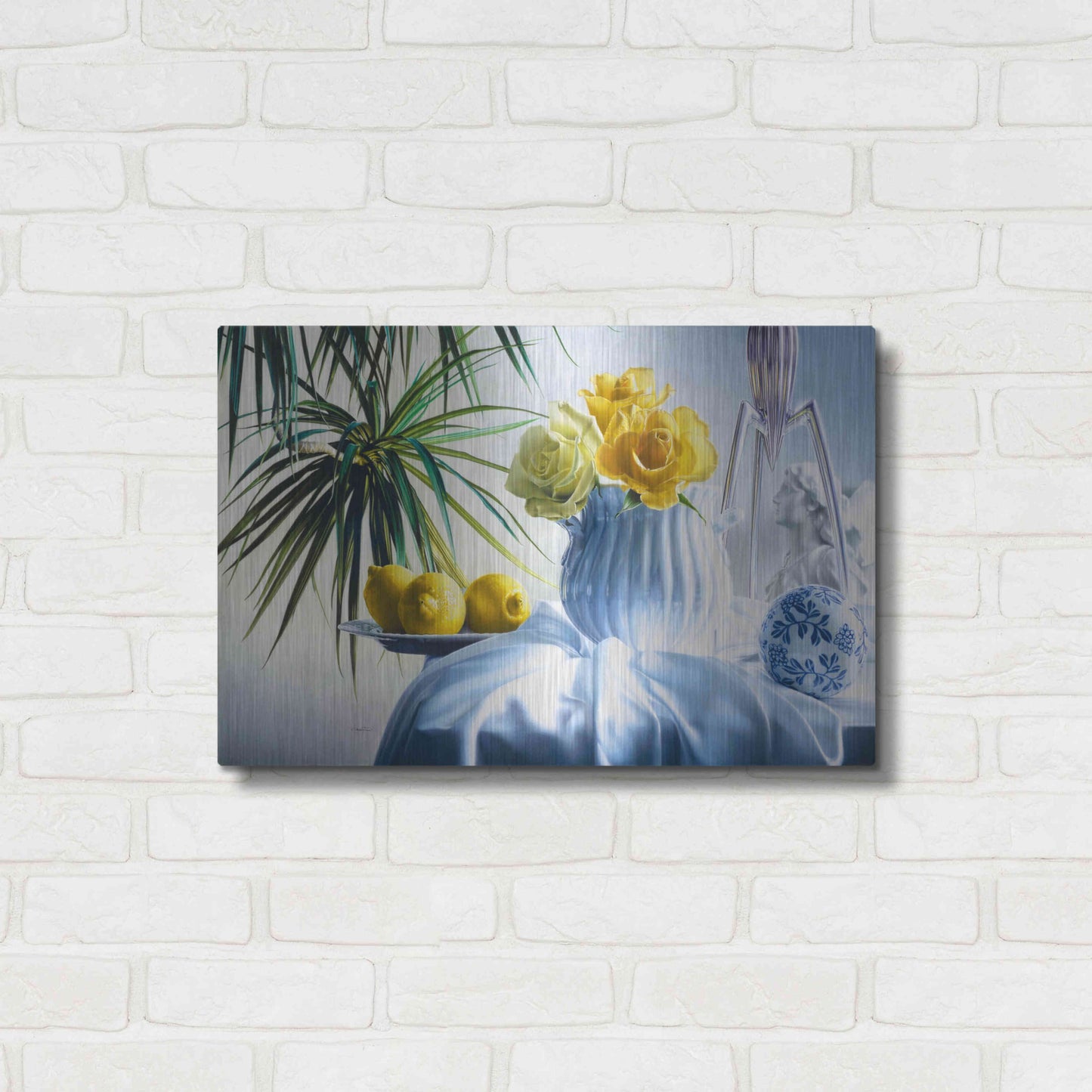 Luxe Metal Art 'Good Morning' by Francois Chartier, Metal Wall Art,24x16