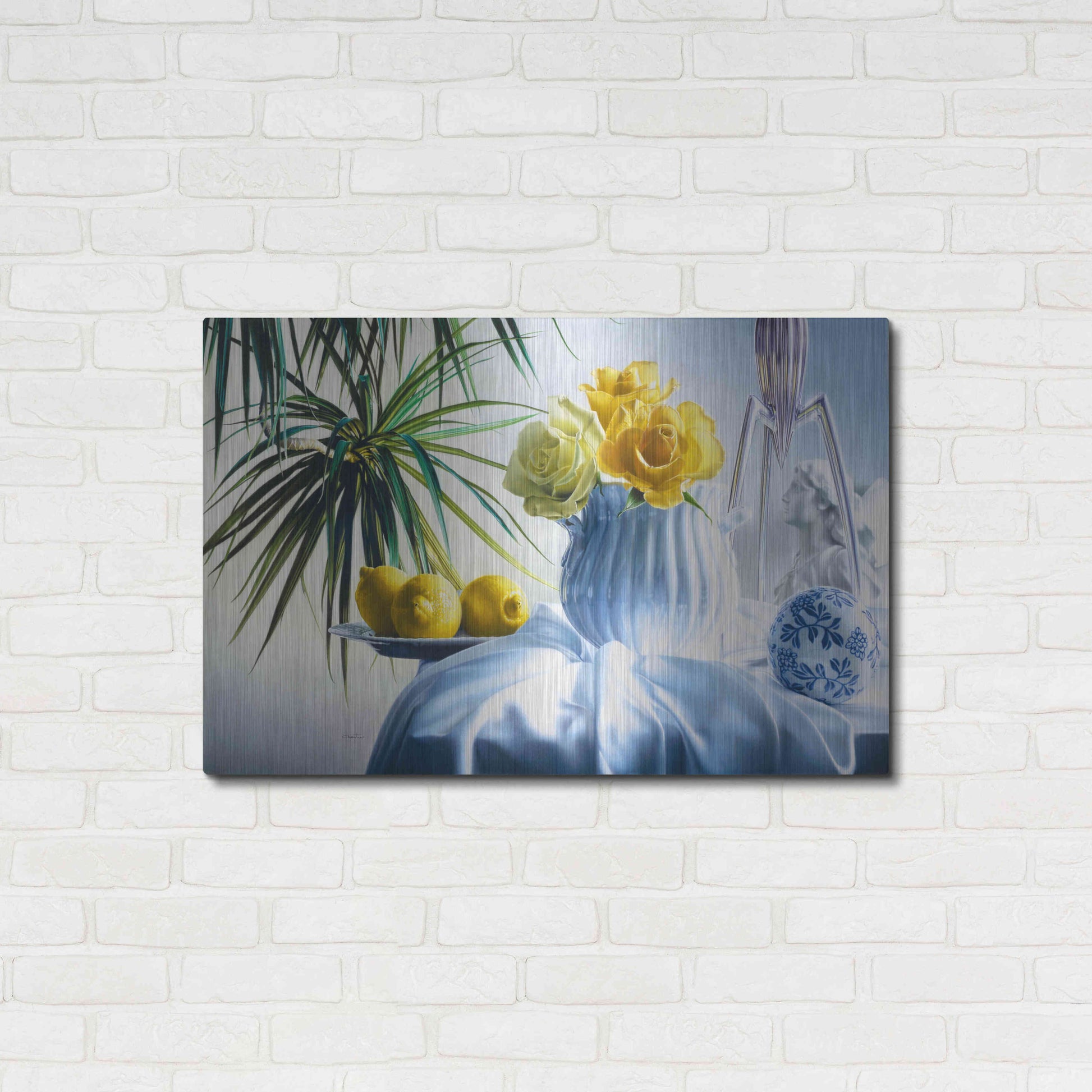 Luxe Metal Art 'Good Morning' by Francois Chartier, Metal Wall Art,36x24