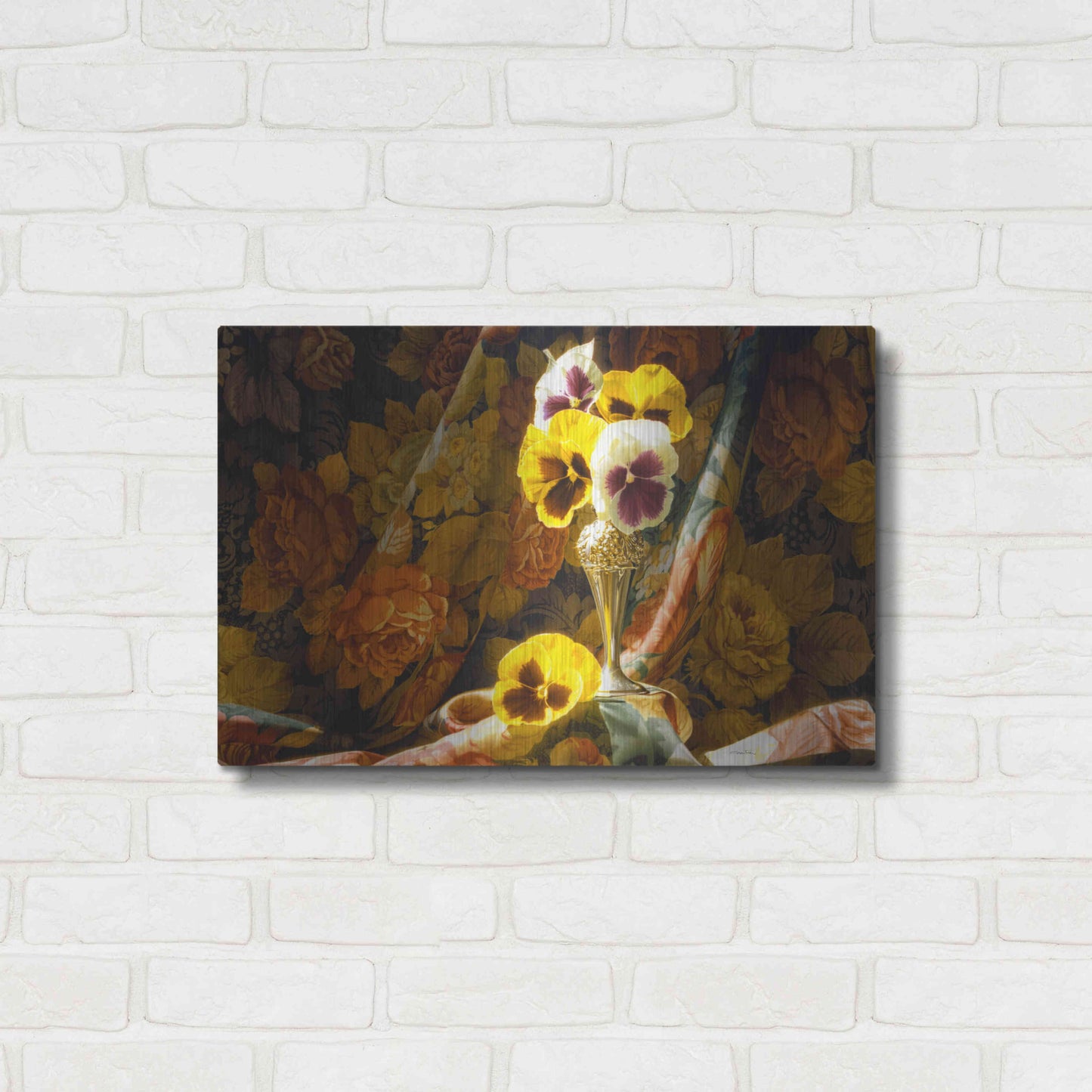 Luxe Metal Art 'Just a Thought' by Francois Chartier, Metal Wall Art,24x16