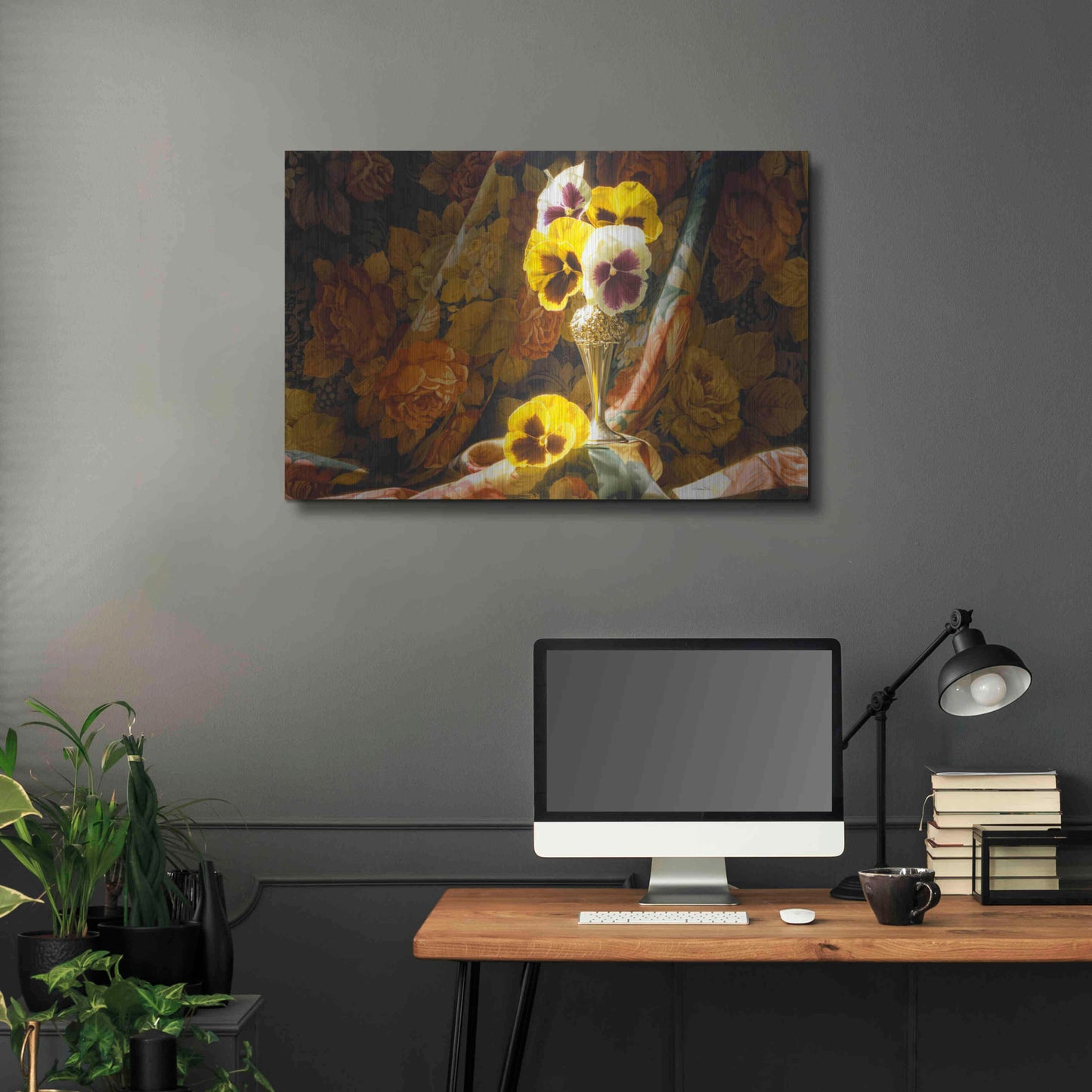 Luxe Metal Art 'Just a Thought' by Francois Chartier, Metal Wall Art,36x24