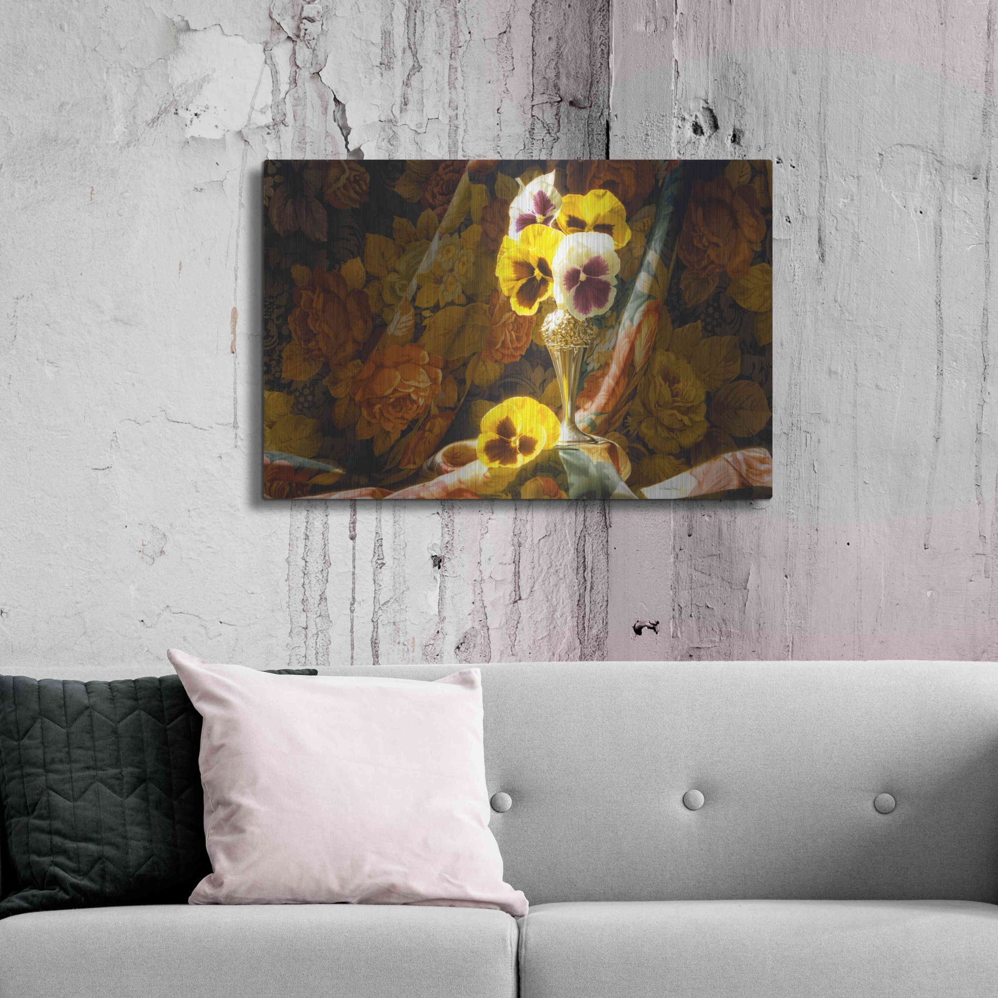 Luxe Metal Art 'Just a Thought' by Francois Chartier, Metal Wall Art,36x24