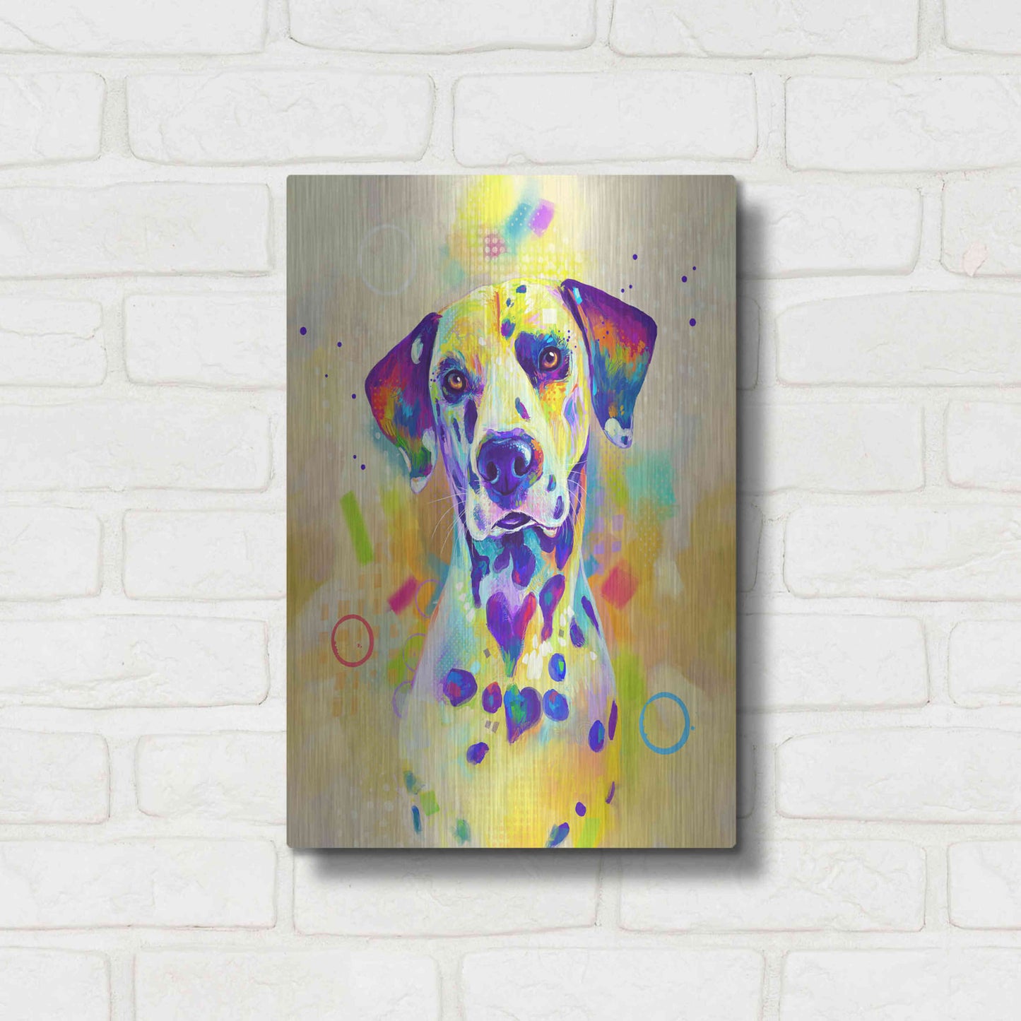 Luxe Metal Art 'Pop Art Romeo' by Furbaby Affiliates, Metal Wall Art,12x16