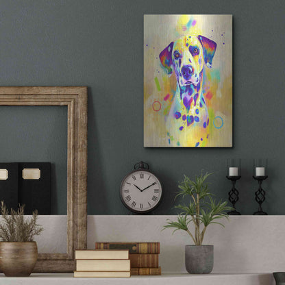 Luxe Metal Art 'Pop Art Romeo' by Furbaby Affiliates, Metal Wall Art,12x16