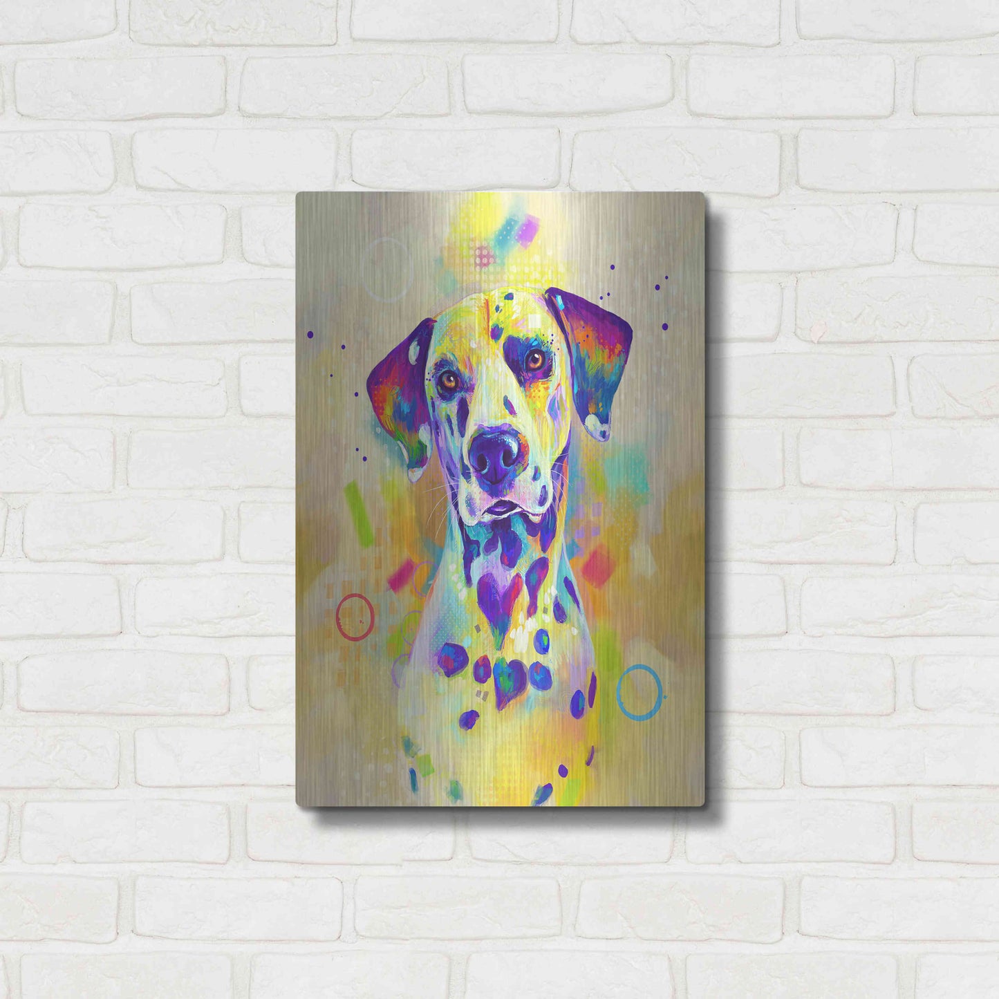 Luxe Metal Art 'Pop Art Romeo' by Furbaby Affiliates, Metal Wall Art,16x24