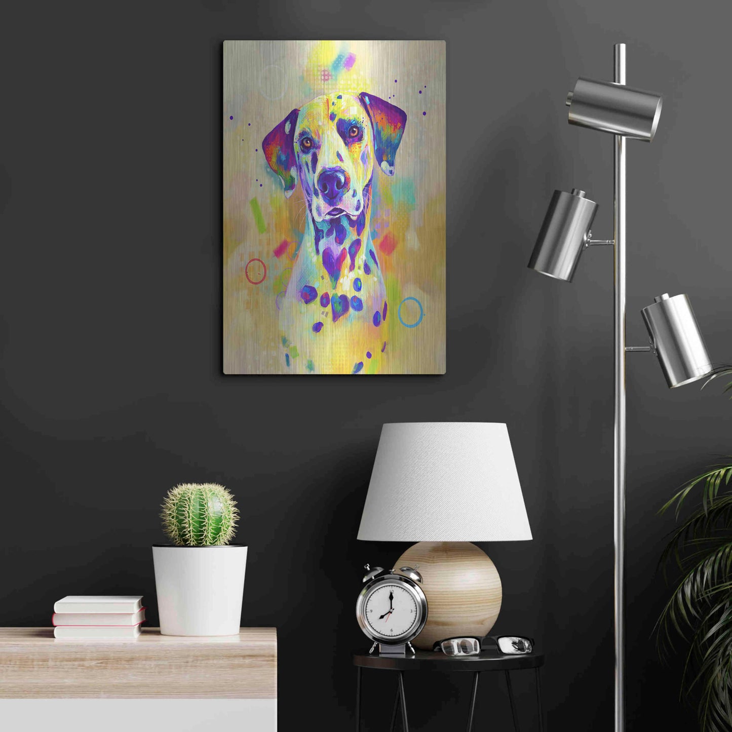 Luxe Metal Art 'Pop Art Romeo' by Furbaby Affiliates, Metal Wall Art,16x24