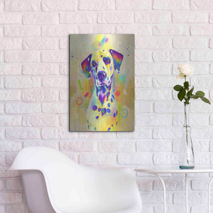 Luxe Metal Art 'Pop Art Romeo' by Furbaby Affiliates, Metal Wall Art,16x24