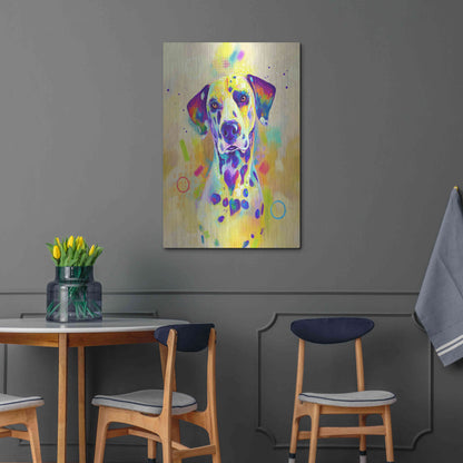 Luxe Metal Art 'Pop Art Romeo' by Furbaby Affiliates, Metal Wall Art,24x36