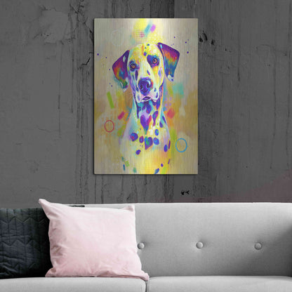 Luxe Metal Art 'Pop Art Romeo' by Furbaby Affiliates, Metal Wall Art,24x36