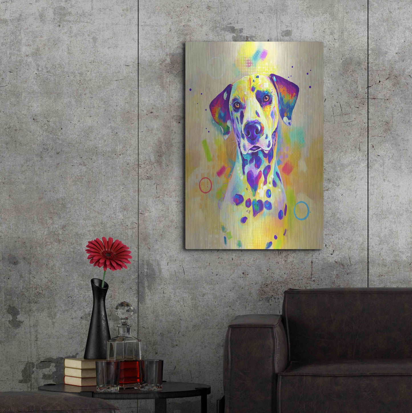 Luxe Metal Art 'Pop Art Romeo' by Furbaby Affiliates, Metal Wall Art,24x36