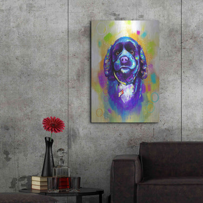 Luxe Metal Art 'Pop Art Cocker Spaniel' by Furbaby Affiliates, Metal Wall Art,24x36