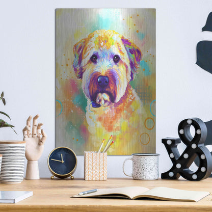 Luxe Metal Art 'Pop Art Briard' by Furbaby Affiliates, Metal Wall Art,12x16