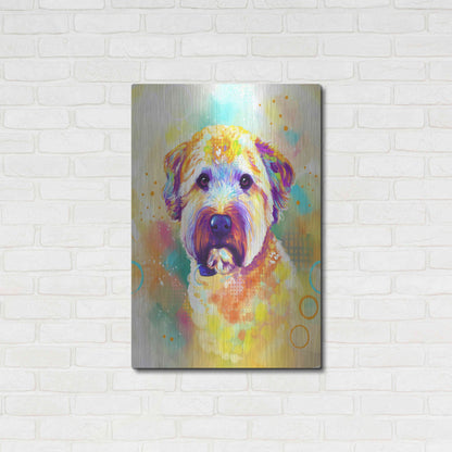 Luxe Metal Art 'Pop Art Briard' by Furbaby Affiliates, Metal Wall Art,24x36