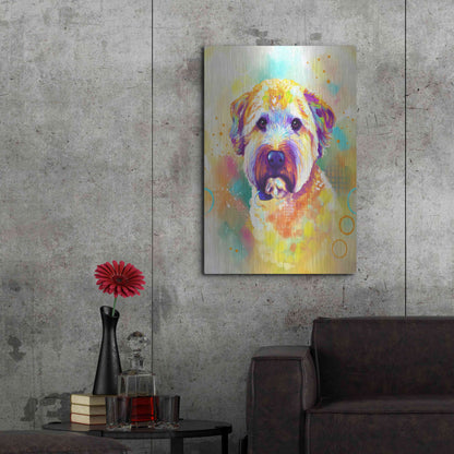 Luxe Metal Art 'Pop Art Briard' by Furbaby Affiliates, Metal Wall Art,24x36