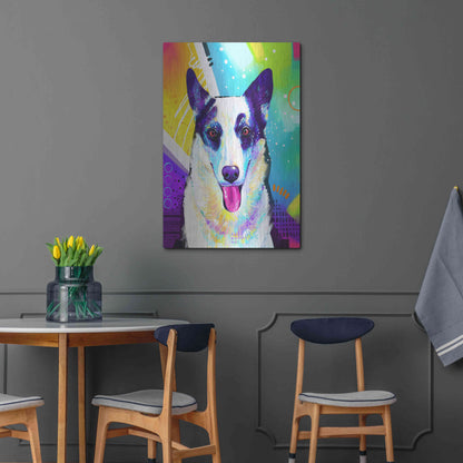 Luxe Metal Art 'Pop Art Border Collie' by Furbaby Affiliates, Metal Wall Art,24x36