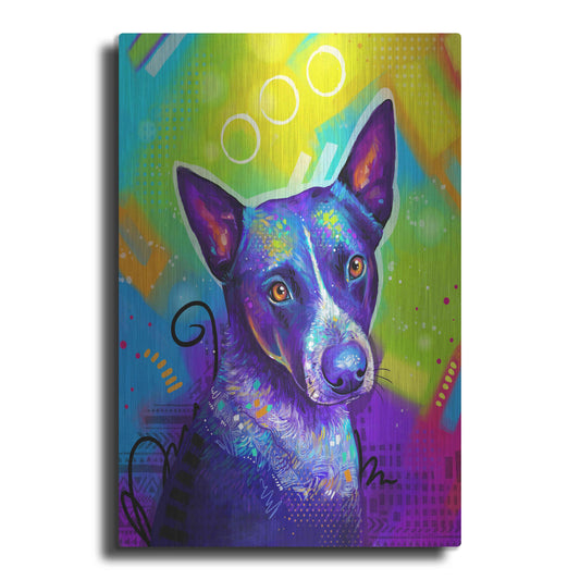 Luxe Metal Art 'Pop Art Australian Cattle Dog' by Furbaby Affiliates, Metal Wall Art