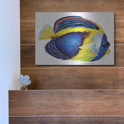 Luxe Metal Art 'New Fish 2' by Olga and Alexey Drozdov, Metal Wall Art,16x12