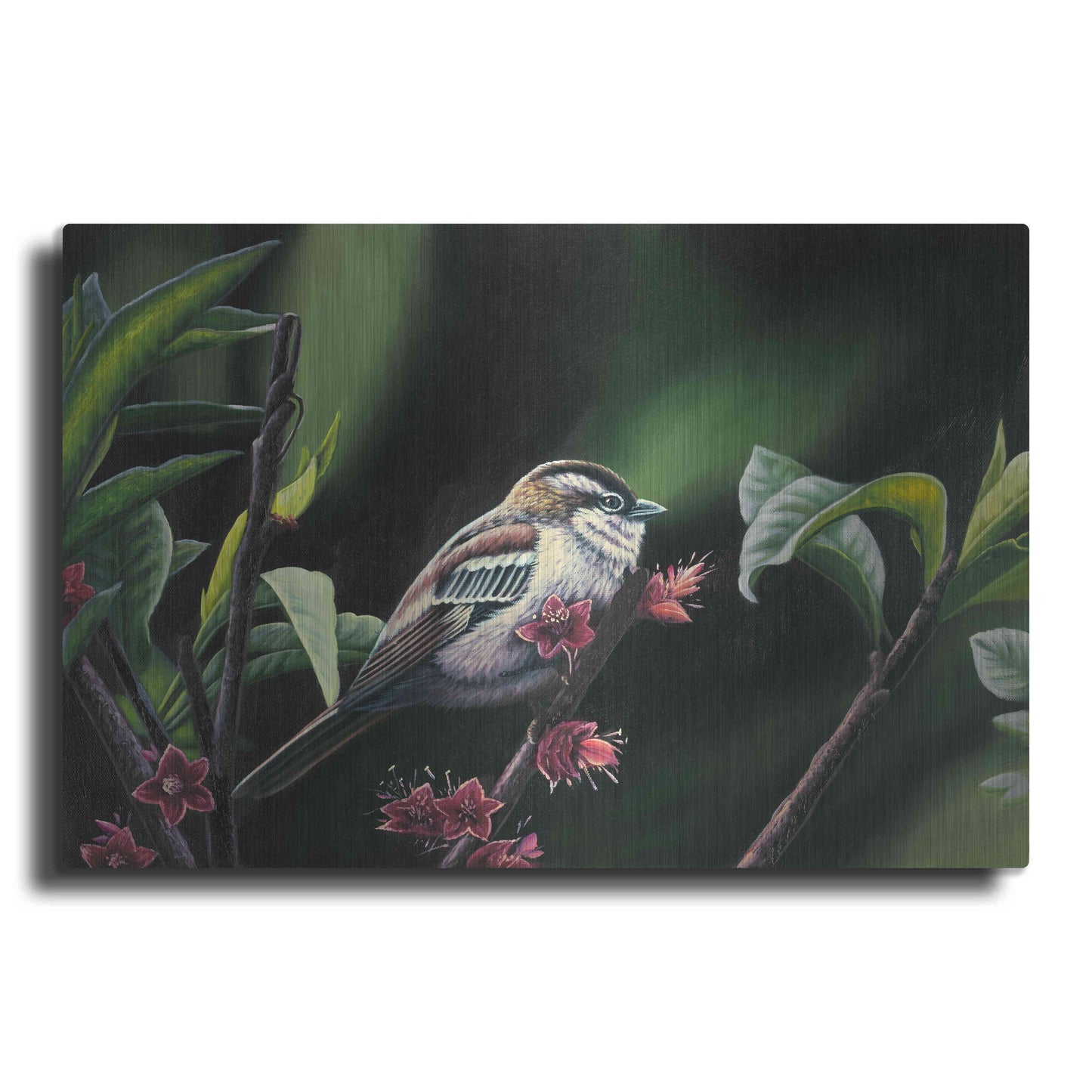 Luxe Metal Art 'Quiet Perch' by Patricia Feathers, Metal Wall Art