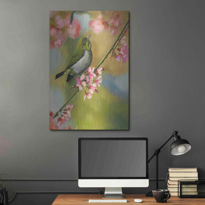 Luxe Metal Art 'Birds & Blossoms' by Patricia Feathers, Metal Wall Art,24x36