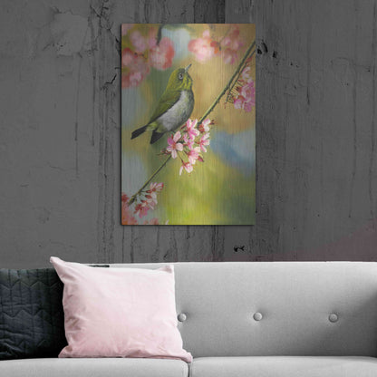 Luxe Metal Art 'Birds & Blossoms' by Patricia Feathers, Metal Wall Art,24x36