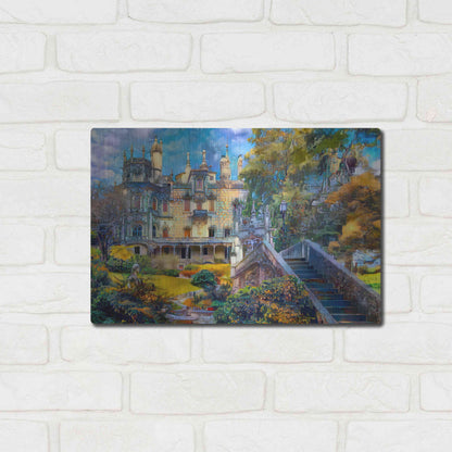 Luxe Metal Art 'Sintra Portugal Quinta de Regaleira' by Pedro Gavidia, Metal Wall Art,16x12