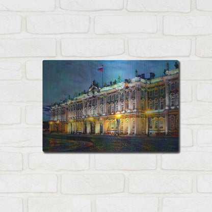 Luxe Metal Art 'Saint Petersburg Russia Hermitage Museum' by Pedro Gavidia, Metal Wall Art,16x12