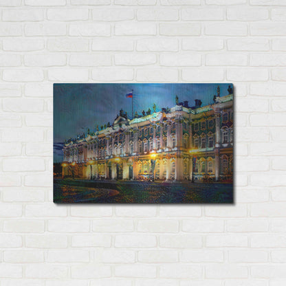 Luxe Metal Art 'Saint Petersburg Russia Hermitage Museum' by Pedro Gavidia, Metal Wall Art,36x24