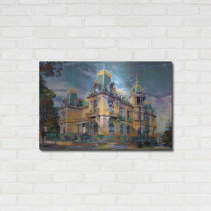 Luxe Metal Art 'Chihuahua Mexico Quinta Gameros' by Pedro Gavidia, Metal Wall Art,36x24