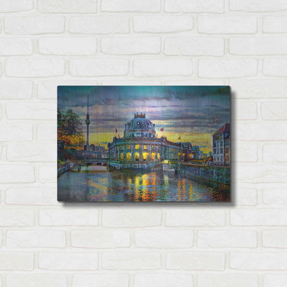 Luxe Metal Art 'Berlin Germany Bode Museum' by Pedro Gavidia, Metal Wall Art,24x16