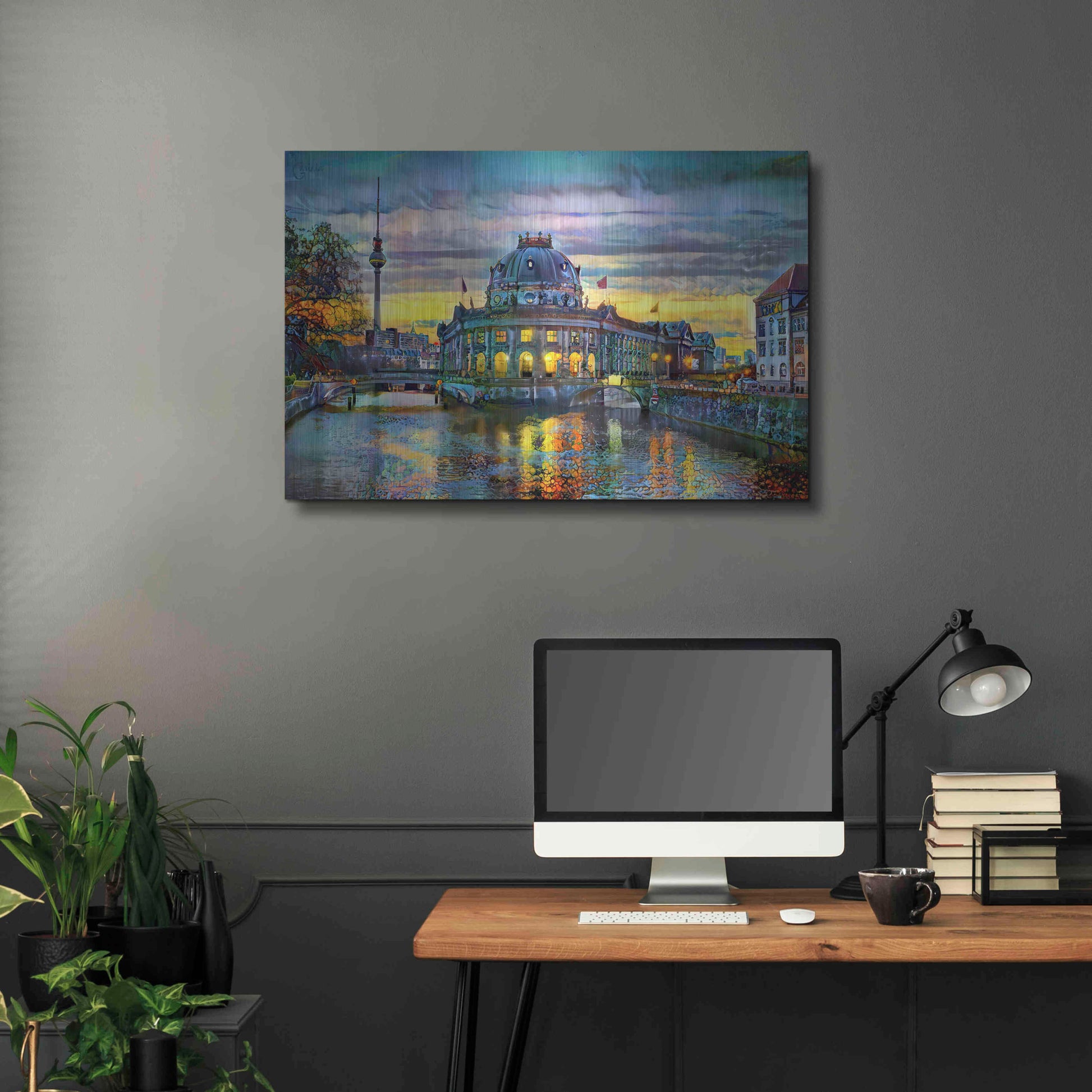 Luxe Metal Art 'Berlin Germany Bode Museum' by Pedro Gavidia, Metal Wall Art,36x24