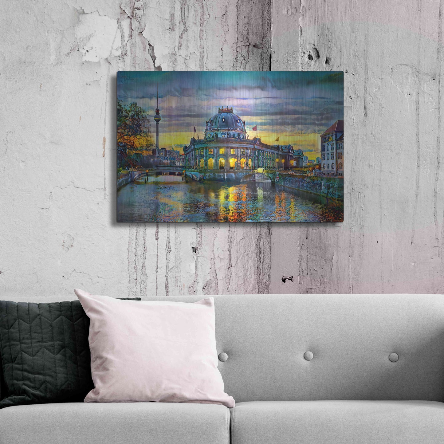Luxe Metal Art 'Berlin Germany Bode Museum' by Pedro Gavidia, Metal Wall Art,36x24