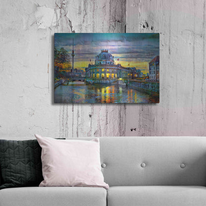 Luxe Metal Art 'Berlin Germany Bode Museum' by Pedro Gavidia, Metal Wall Art,36x24