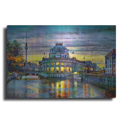 Luxe Metal Art 'Berlin Germany Bode Museum' by Pedro Gavidia, Metal Wall Art