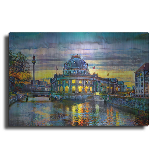 Luxe Metal Art 'Berlin Germany Bode Museum' by Pedro Gavidia, Metal Wall Art