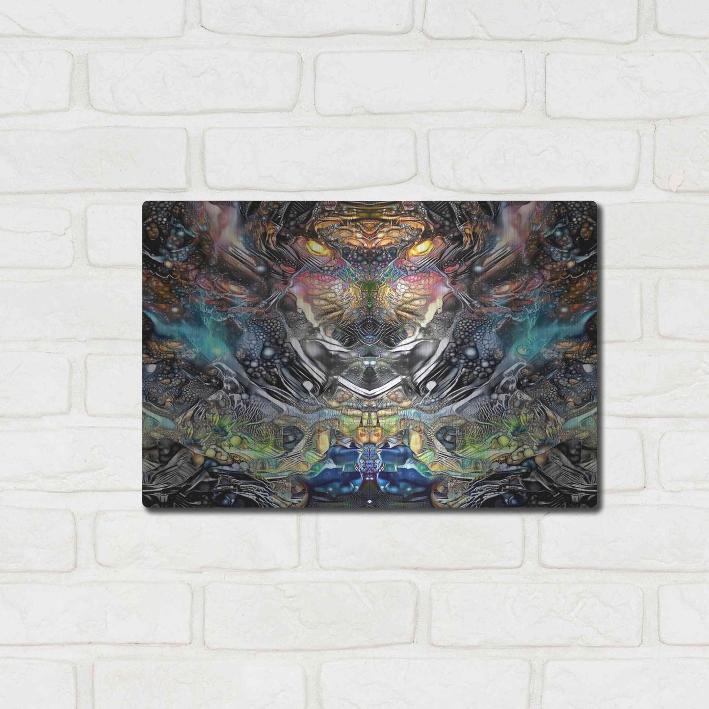 Luxe Metal Art 'Wild' by Pedro Gavidia, Metal Wall Art,16x12