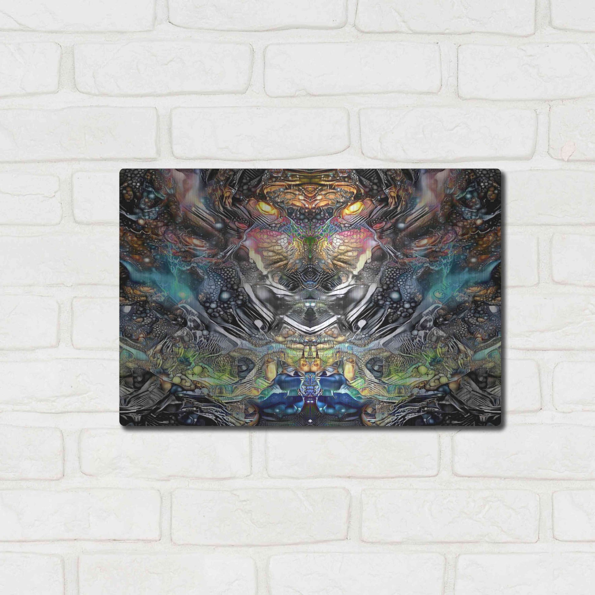 Luxe Metal Art 'Wild' by Pedro Gavidia, Metal Wall Art,16x12