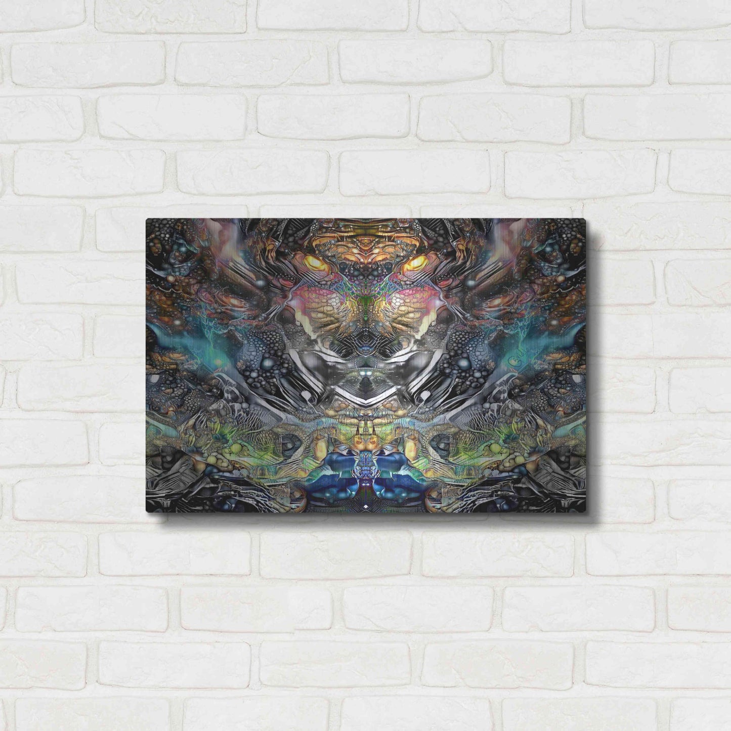 Luxe Metal Art 'Wild' by Pedro Gavidia, Metal Wall Art,24x16