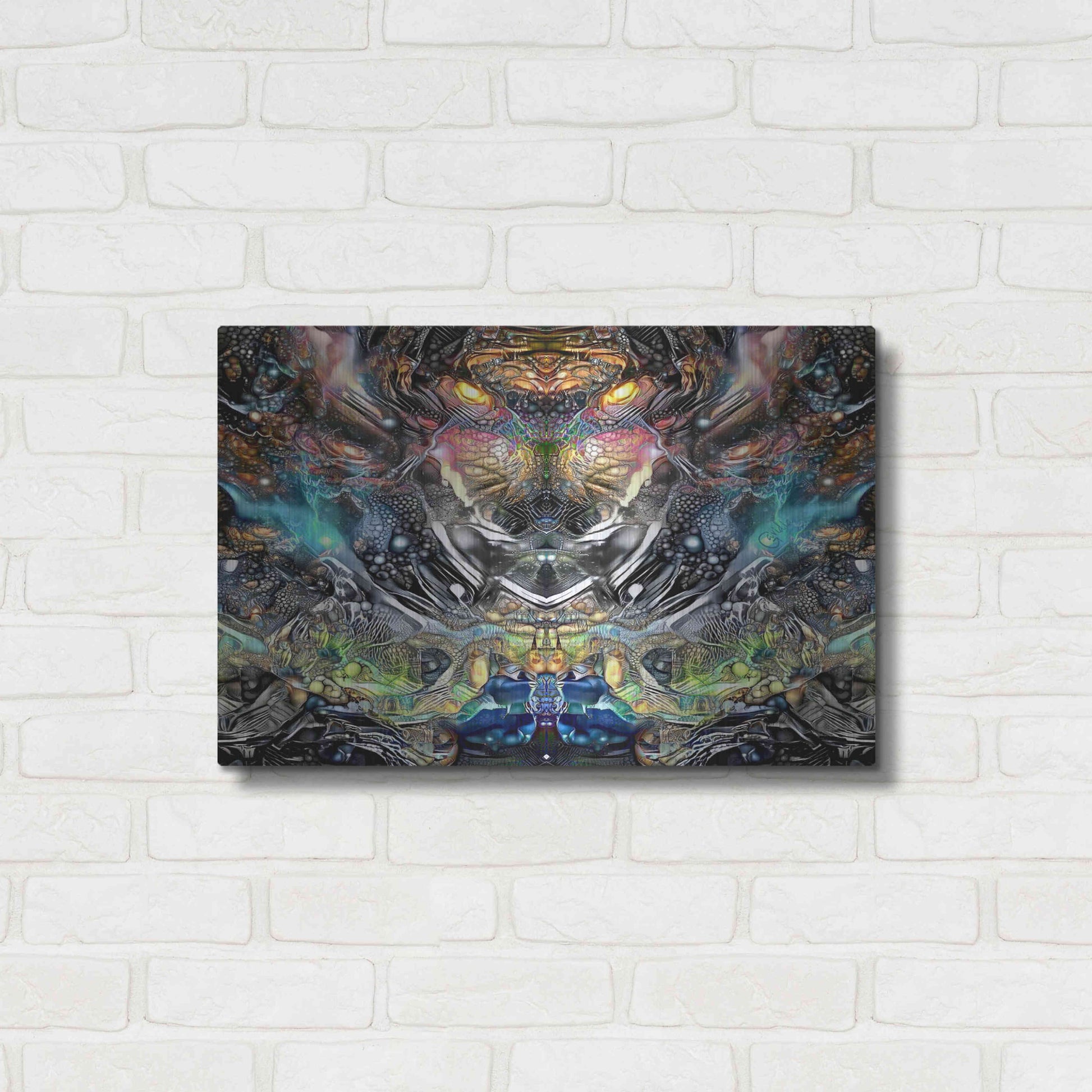 Luxe Metal Art 'Wild' by Pedro Gavidia, Metal Wall Art,24x16