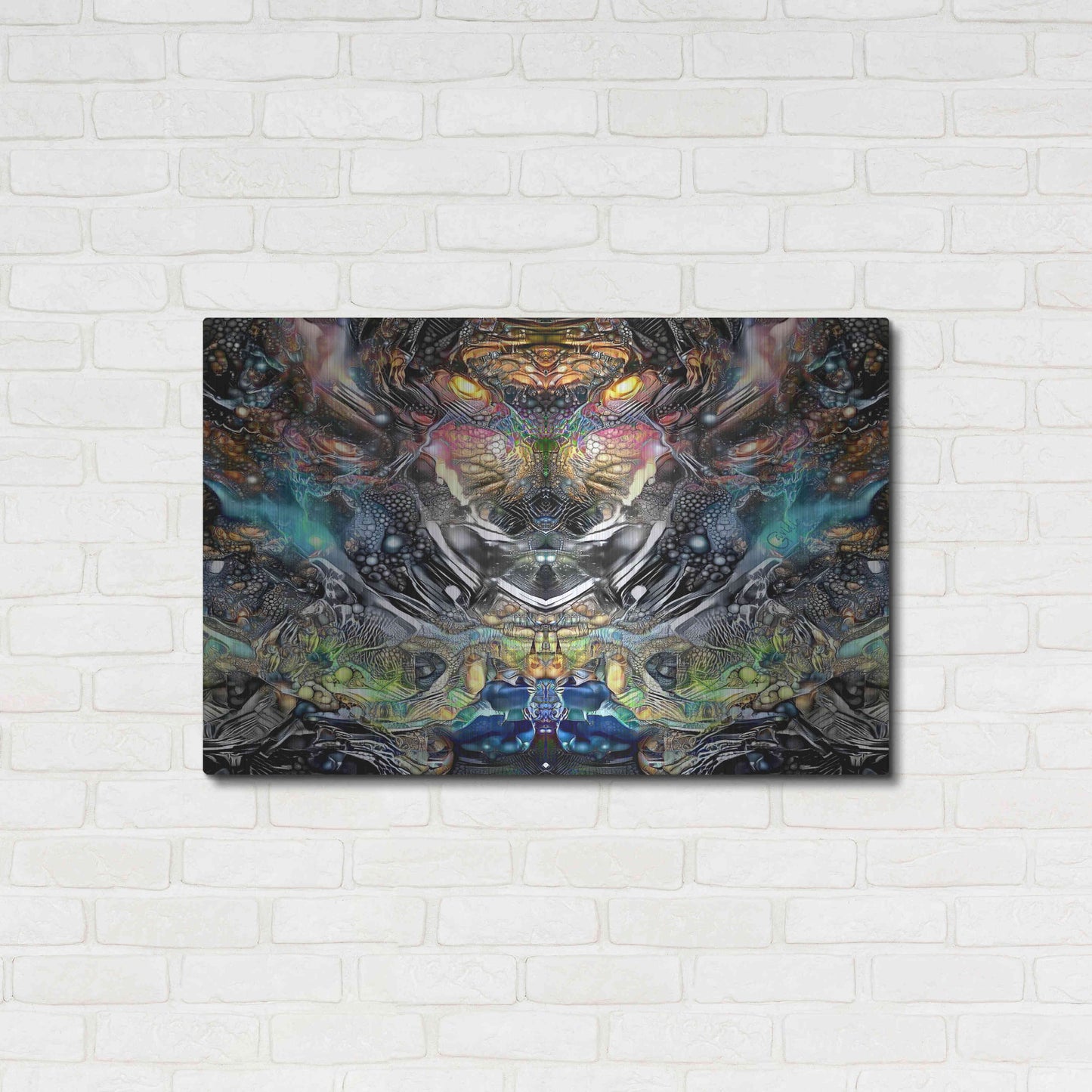 Luxe Metal Art 'Wild' by Pedro Gavidia, Metal Wall Art,36x24