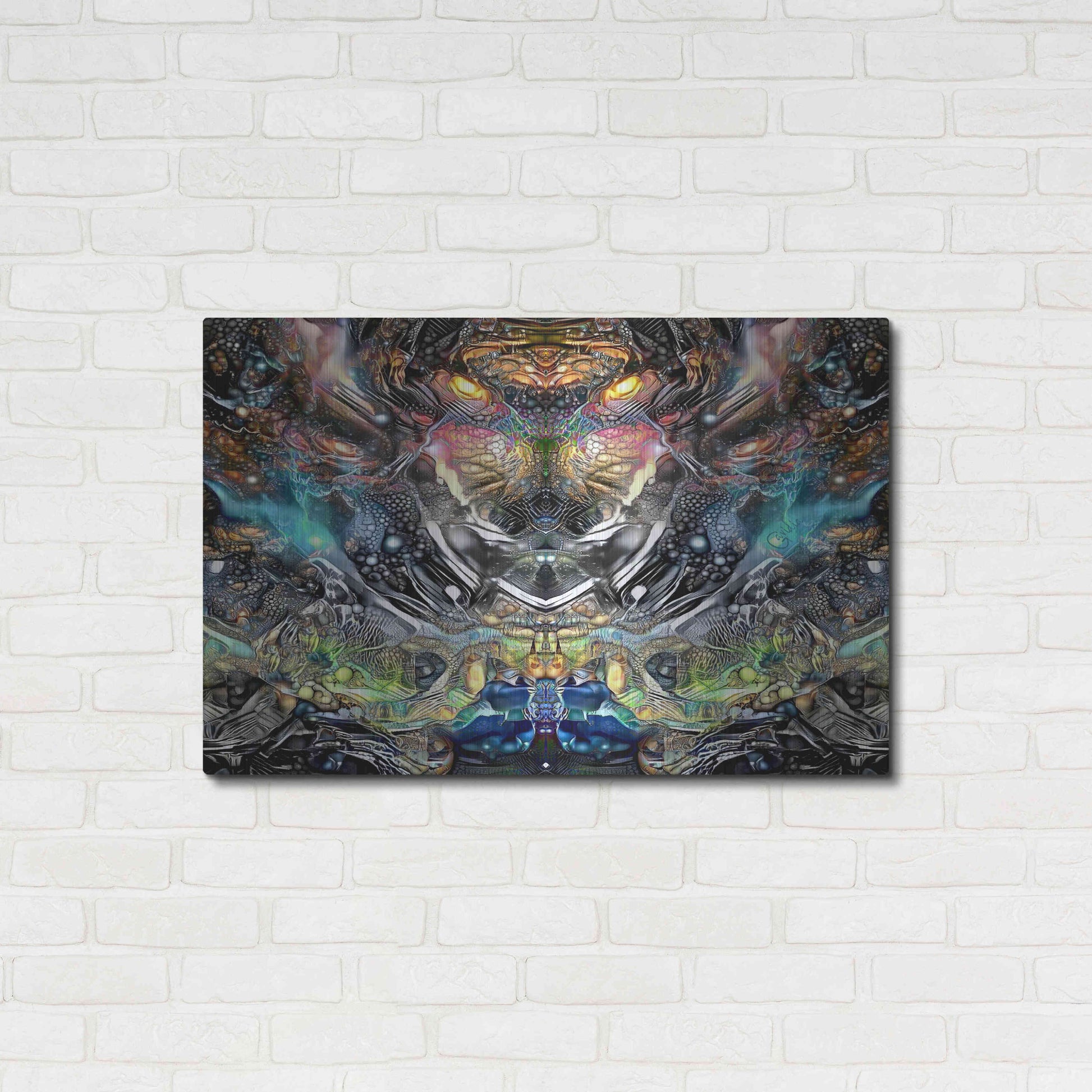 Luxe Metal Art 'Wild' by Pedro Gavidia, Metal Wall Art,36x24